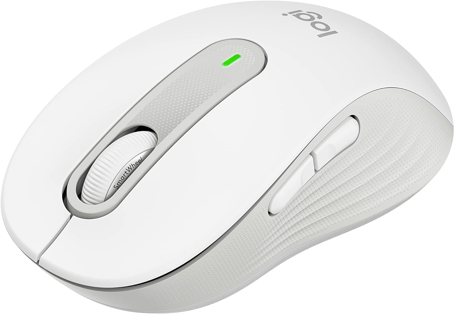 Logitech Signature M650 Wireless Mouse - For Small to Medium Sized Hands, 2-Year Battery, Silent Clicks, Customizable Side Buttons, Bluetooth, for PC/Mac/Multi-Device/Chromebook - Off White