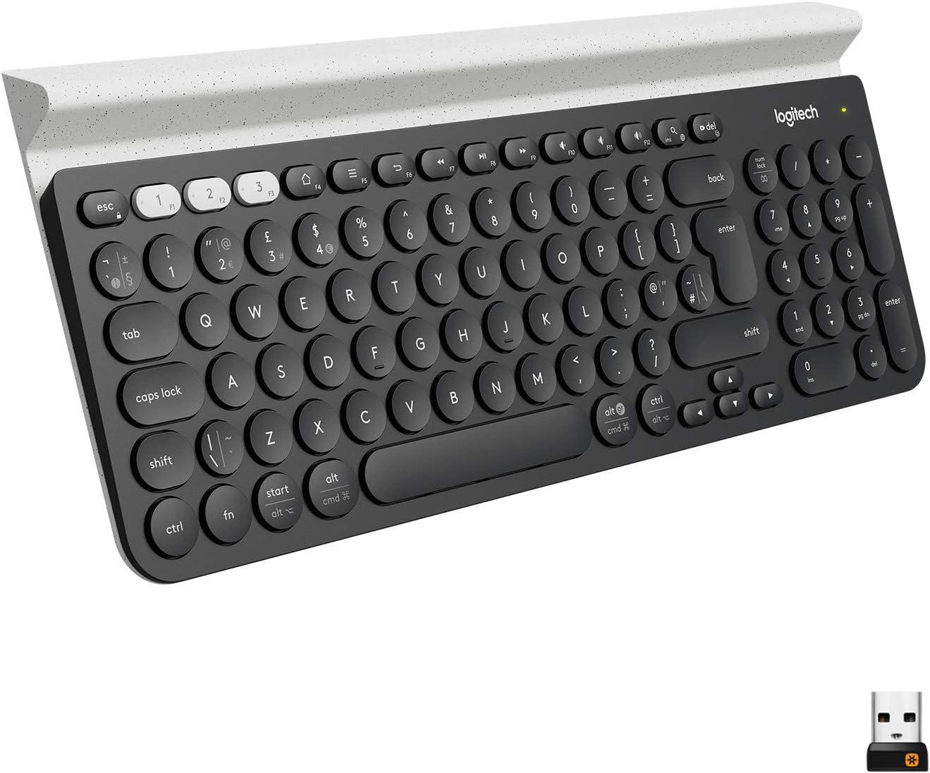 Logitech K780 Multi-Device Wireless Keyboard for Computer, Phone and Tablet  FLOW Cross-Computer Control Compatible