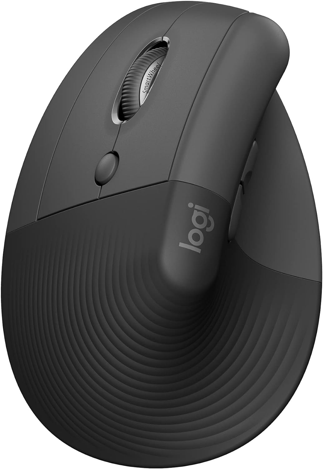 Logitech Lift Vertical Ergonomic Mouse, Left-handed, Wireless, Bluetooth or Logi Bolt USB, Quiet clicks, 4 buttons, compatible with Windows/macOS/iPadOS, Laptop, PC - Graphite