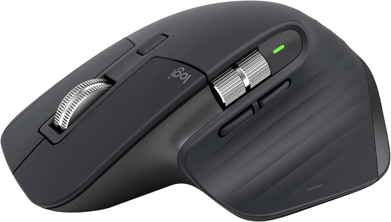 Logitech MX Master 3S - Wireless Performance Mouse, Ergo, 8K DPI, Track on Glass, Quiet Clicks, USB-C, Bluetooth, Windows, Linux, Chrome - Graphite - With Free Adobe Creative Cloud Subscription