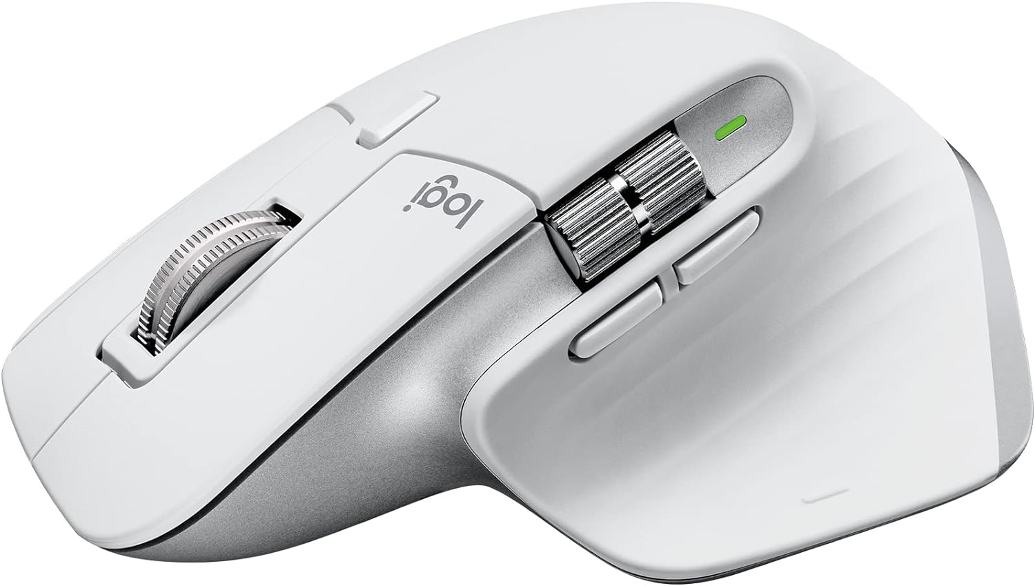 Logitech MX Master 3S for Mac Wireless Bluetooth Mouse, Ultra-Fast Scrolling, Ergo, 8K DPI, Quiet Clicks, Track on Glass, USB-C, Apple, iPad - Pale Grey - With Free Adobe Creative Cloud Subscription