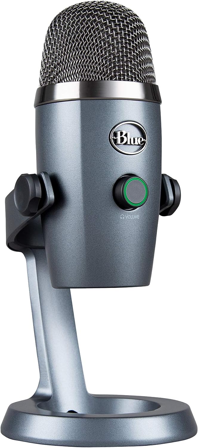 Logitech for Creators Blue Yeti Nano USB Microphone for Gaming, Streaming, Podcasting,Twitch, YouTube, Discord, Recording for PC and Mac, Plug & Play - Shadow Grey