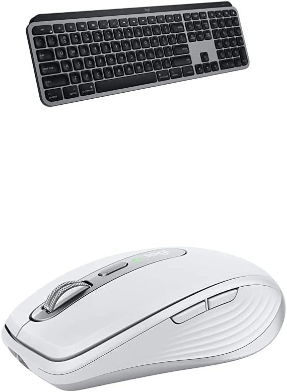 Logitech MX Anywhere 3 for Mac Compact Performance Mouse,Wireless MX Keys Advanced Illuminated Wireless