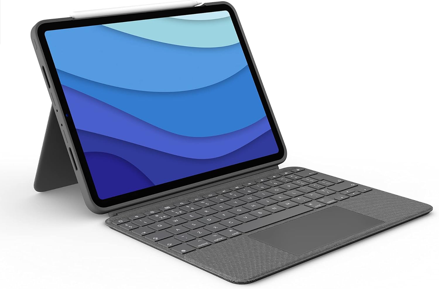 Logitech Combo Touch iPad Pro 11-inch (1st, 2nd, 3rd, 4th gen - 2018, 2020, 2021, 2022) Keyboard Case - Detachable Backlit Keyboard, Click-Anywhere Trackpad - Oxford Gray; USA Layout