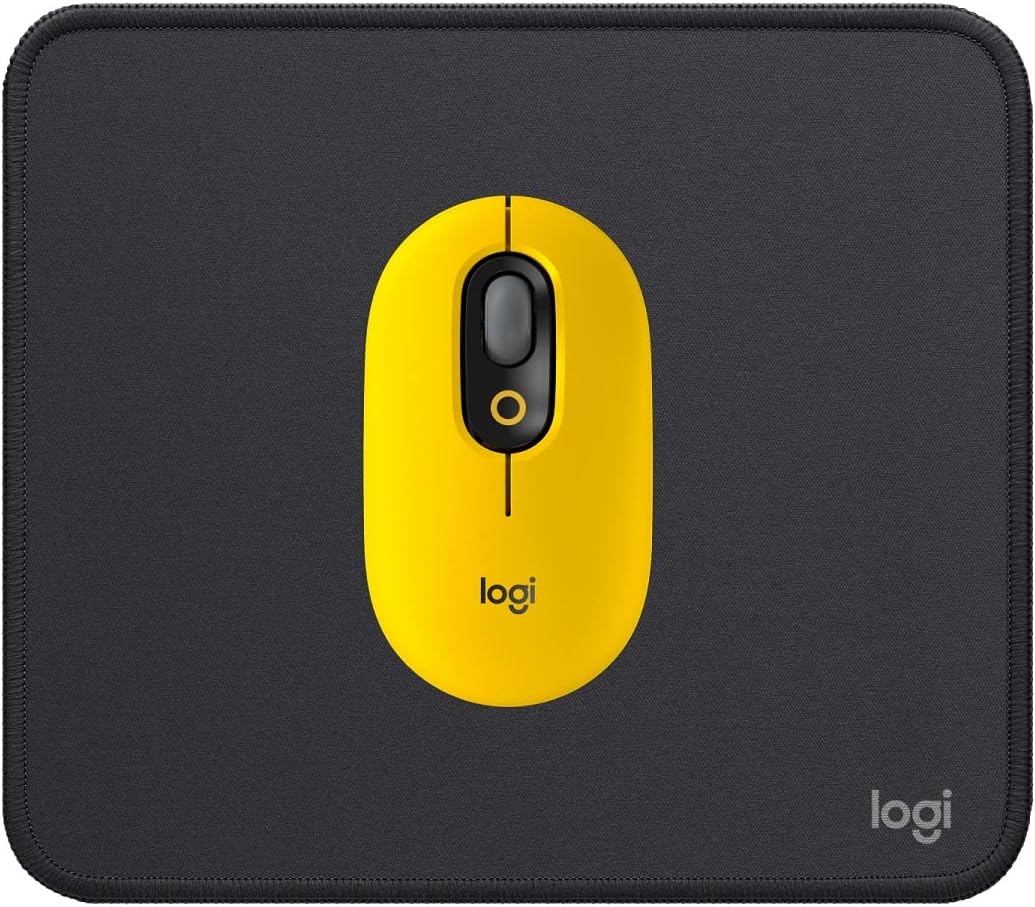 Logitech POP Mouse, Wireless Mouse with Mouse Pad