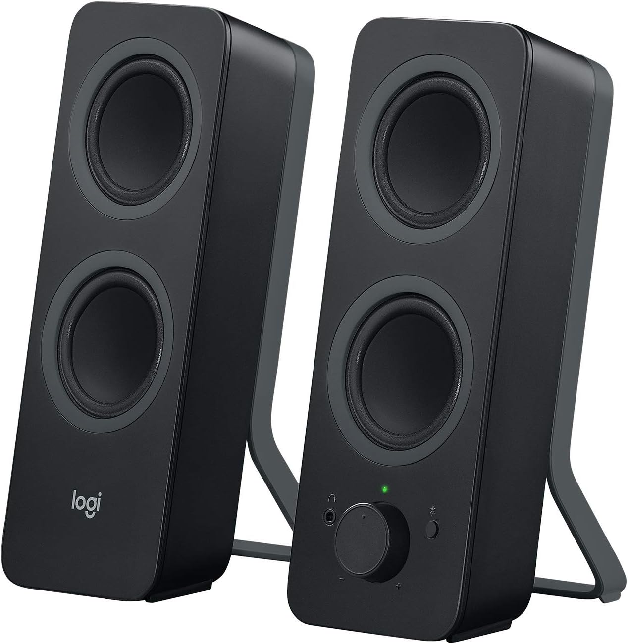 Logitech Z207 2.0 Multi Device Stereo Speaker (Black), 9.5" x 3.5" x 4.9&Quot;