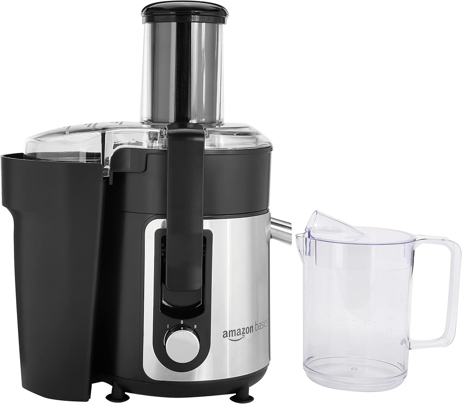 Amazon Basics Wide-Mouth, 2 speed centrifugal juicer, Black, 33.8 ounce / 1000 ML