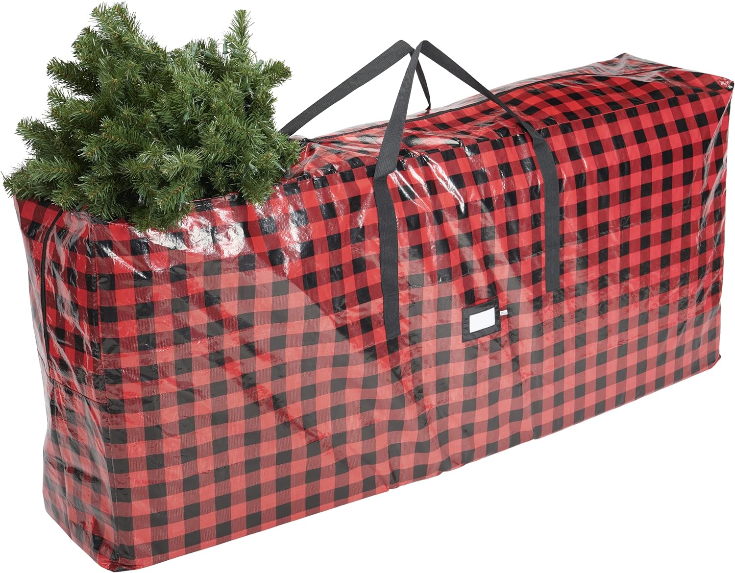 What I like most about this Christmas tree storage bag is that my 7.5 ft tree fits perfectly and the material is vary durable. The Buffalo plaid print is a sure bonus 