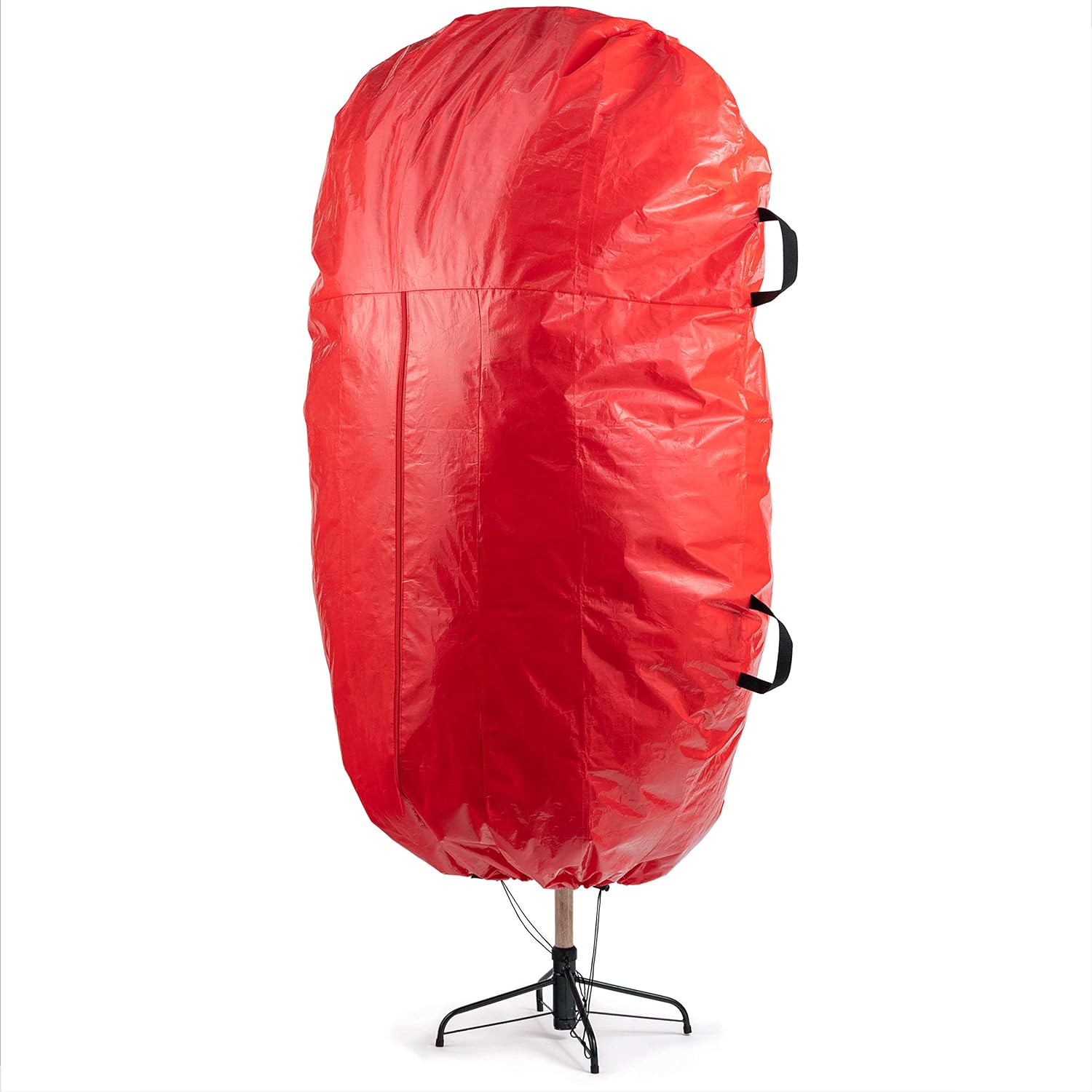 Ordered two of these tree storage bags for our 7 1/2 ft trees. The material is thick and substantial, not something that will tear. Have two zippers which worked very well. Ordered the 9 bags to make certain they were large enough and they were perfect. Very roomy. Came all the way to the bottom of the trees and had ample room in the top. Cant believe how nice they are for the price! Def recommend!