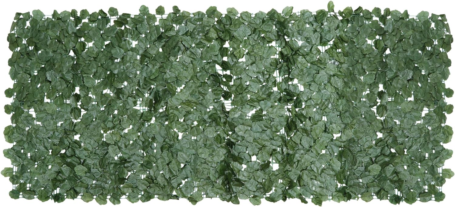 ZENY Artificial Ivy Privacy Fence Screen Fake Leaves Vines Grass Wall, 98''x39'' Privacy Fence Hedges Screen for Patio Garden Balcony Privacy, Decorative Garden Fence