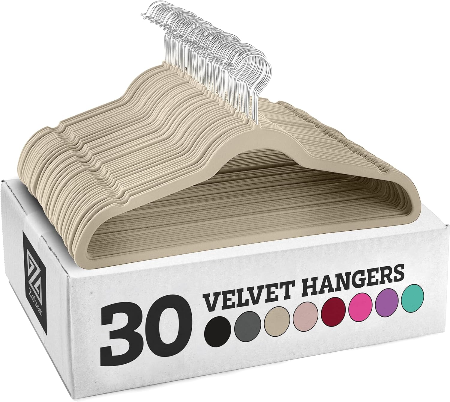 The Zober Velvet Hangers have transformed my closet organization with their combination of functionality and aesthetics. This 50-pack of heavy-duty black hangers offers a sleek and cohesive look while providing a range of practical benefits.The velvet coating on the hangers prevents clothes from slipping, keeping my coats, pants, and dress clothes securely in place. This non-slip feature has been a game-changer, especially for delicate fabrics that tend to slide off traditional hangers.The slim 