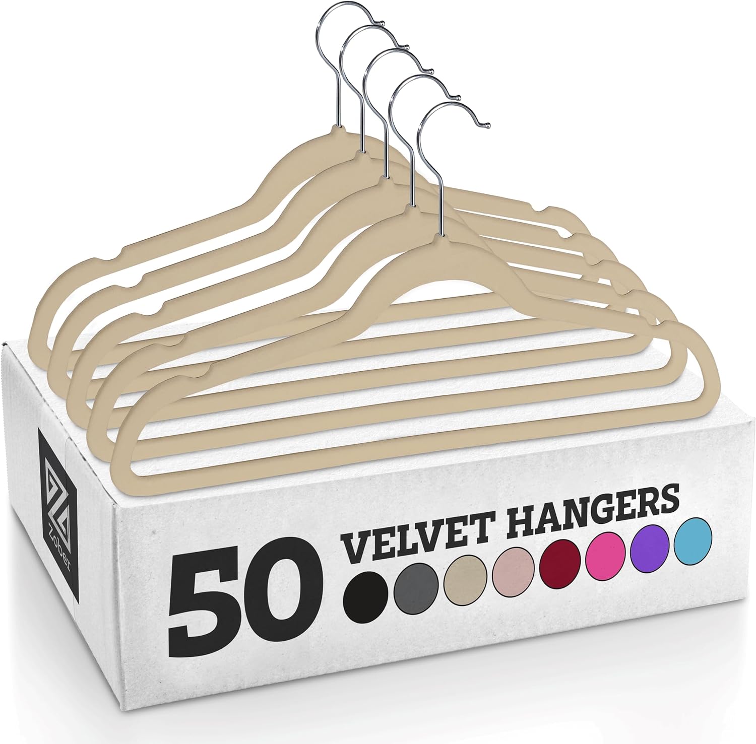 The Zober Velvet Hangers have transformed my closet organization with their combination of functionality and aesthetics. This 50-pack of heavy-duty black hangers offers a sleek and cohesive look while providing a range of practical benefits.The velvet coating on the hangers prevents clothes from slipping, keeping my coats, pants, and dress clothes securely in place. This non-slip feature has been a game-changer, especially for delicate fabrics that tend to slide off traditional hangers.The slim 