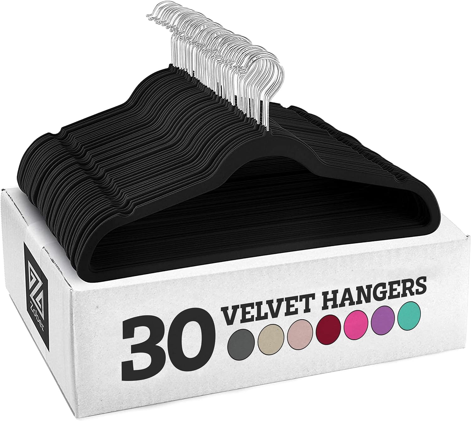 The Zober Velvet Hangers have transformed my closet organization with their combination of functionality and aesthetics. This 50-pack of heavy-duty black hangers offers a sleek and cohesive look while providing a range of practical benefits.The velvet coating on the hangers prevents clothes from slipping, keeping my coats, pants, and dress clothes securely in place. This non-slip feature has been a game-changer, especially for delicate fabrics that tend to slide off traditional hangers.The slim 