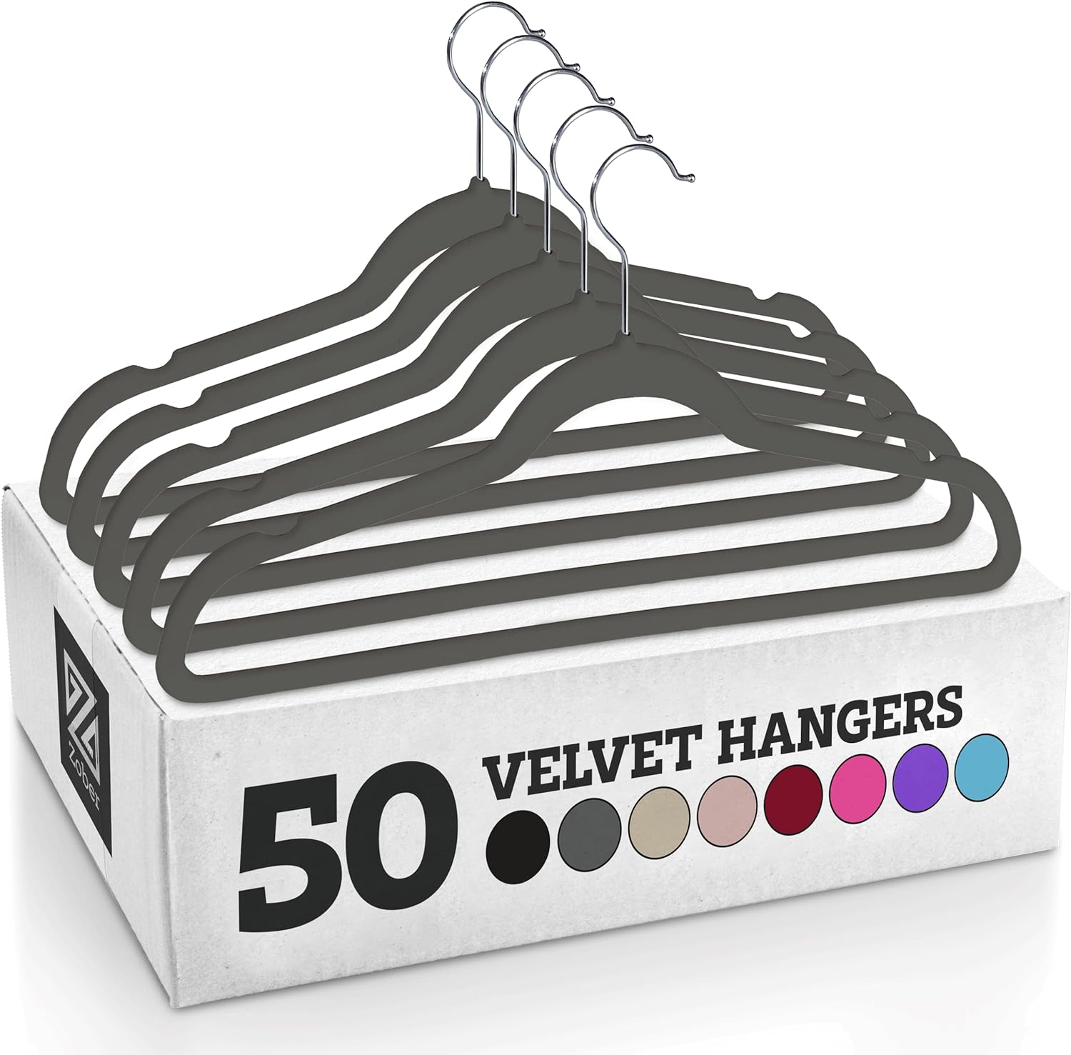 The Zober Velvet Hangers have transformed my closet organization with their combination of functionality and aesthetics. This 50-pack of heavy-duty black hangers offers a sleek and cohesive look while providing a range of practical benefits.The velvet coating on the hangers prevents clothes from slipping, keeping my coats, pants, and dress clothes securely in place. This non-slip feature has been a game-changer, especially for delicate fabrics that tend to slide off traditional hangers.The slim 