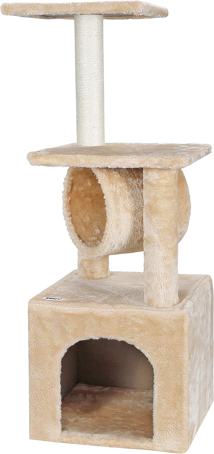 ZENY 36 inches Cat Trees for Kittens Cat Furniture Towers with Scratching Posts, Double Perches, and Roomy House Kitty Cat Activity Trees Climber Towers