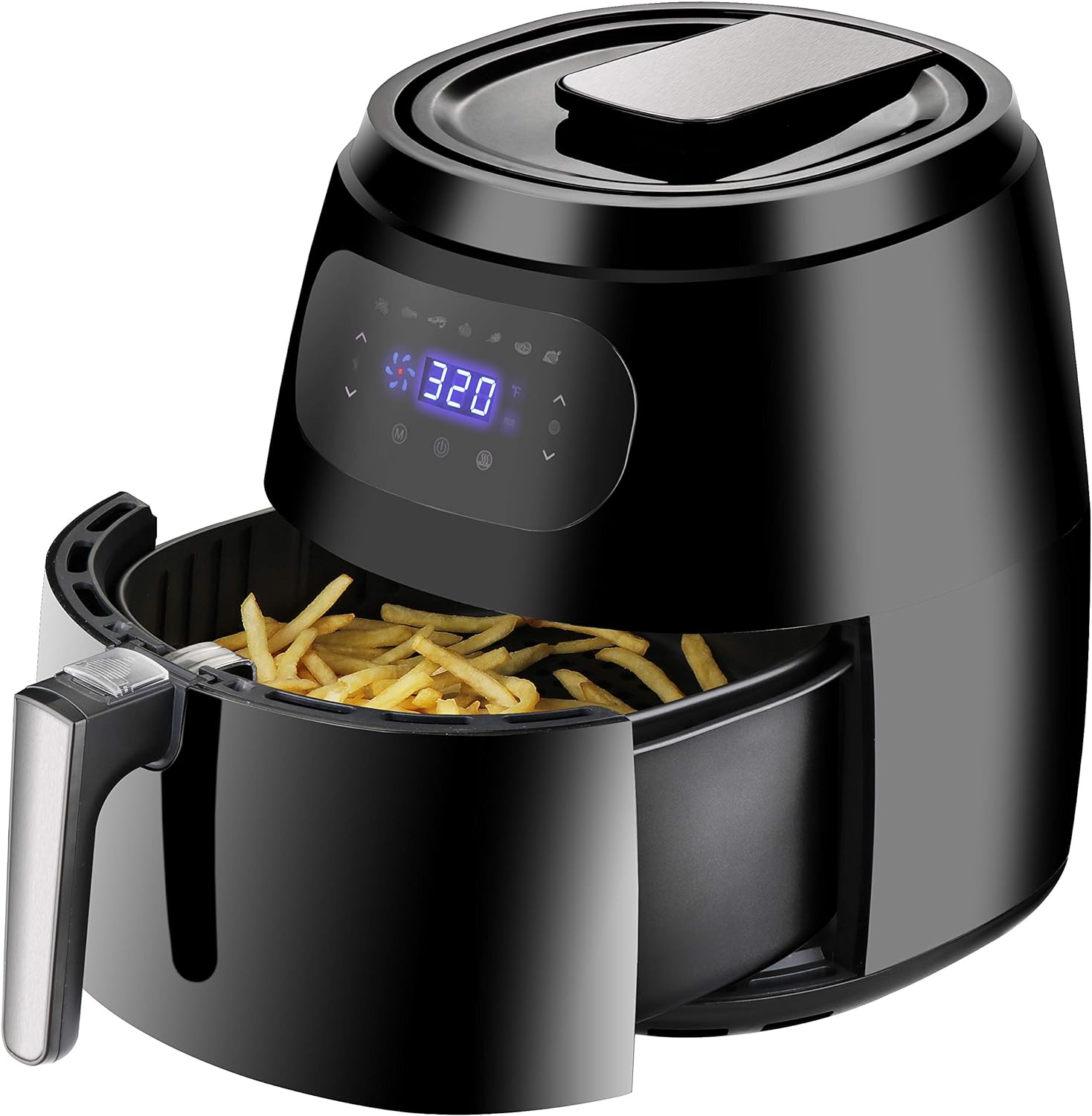 ZENY Air Fryer w/Digital Screen, XXL 7.6QT Large Air Fryer Oven w/7 Modes,1700W Hot Air Fryer Cooker w/Auto Off Function & Recipe