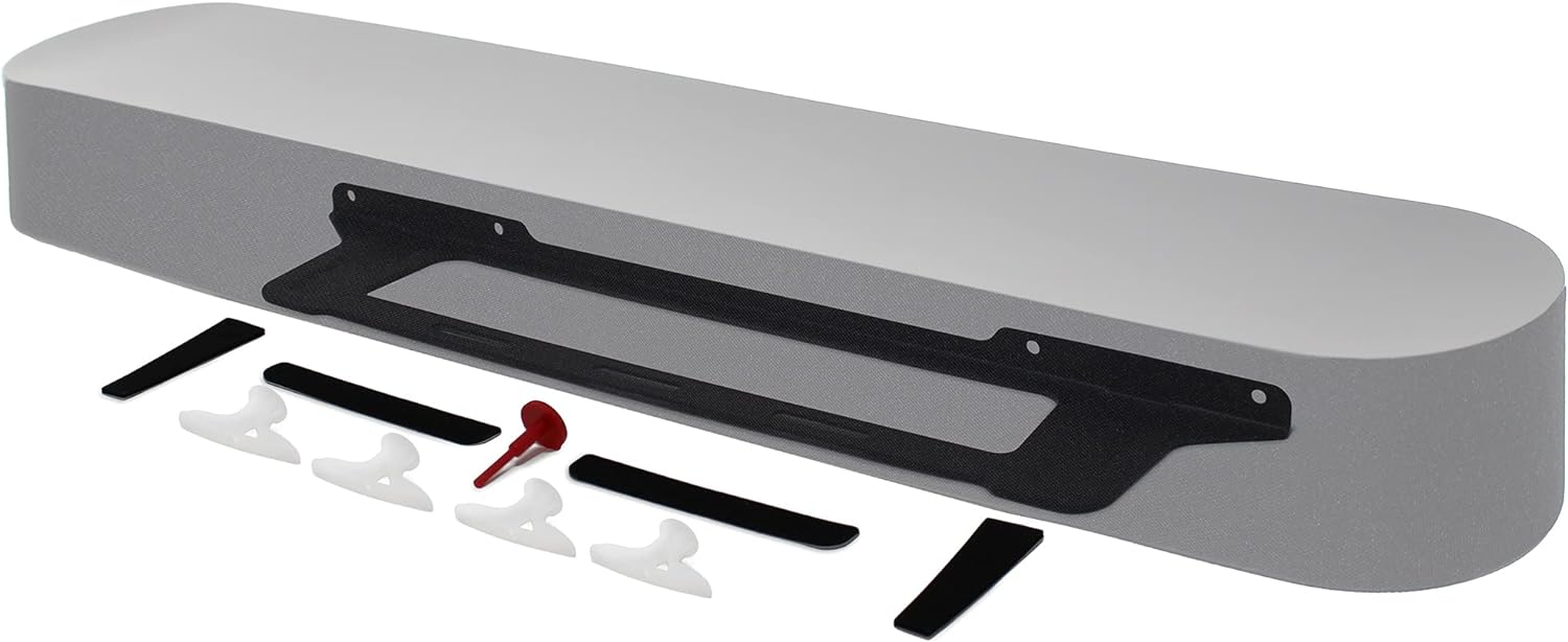 HumanCentric Wall Mount for Sonos Beam Speaker, Black, Mounting Options