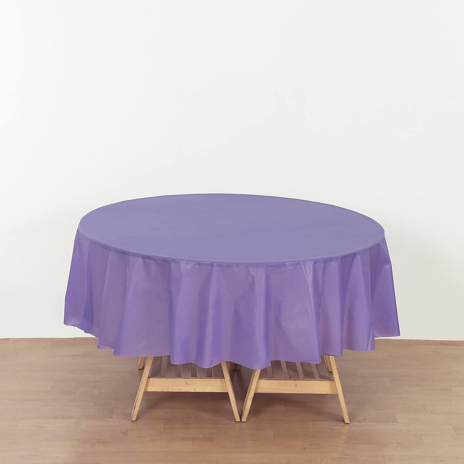 Evershine (12-Pack Heavy Duty Plastic Table Covers Tablecloth (Reusable) (Round 84