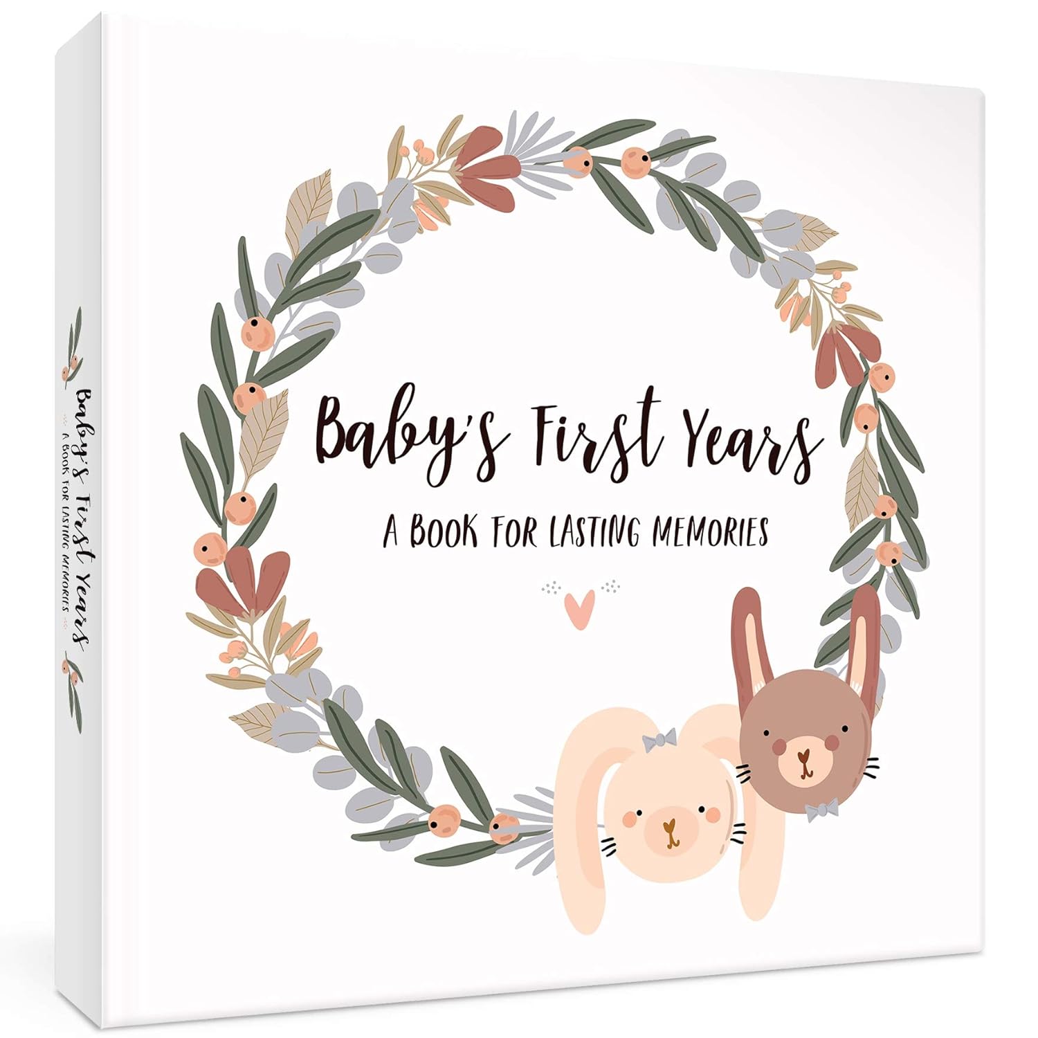 Keepsake Baby Memory Book for Boys and Girls  Timeless First 5 Year Gender Neutral Journal Scrapbook or Photo Album - A Milestone to Record Every Event from Birth Age