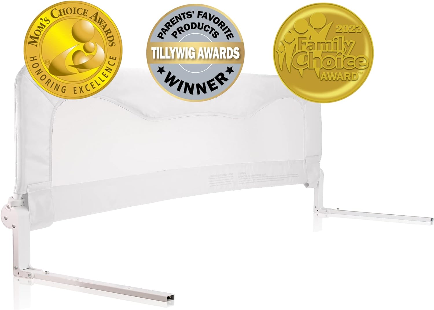 Bed Rail for Toddlers & Infants  Kids Bed Safety Guard rail Toddler Bed Rails for Twin, Full Size, Queen &King Mattress  baby bed rail For children  Extra Long Crib rail Guard -White (59L19.5H in)