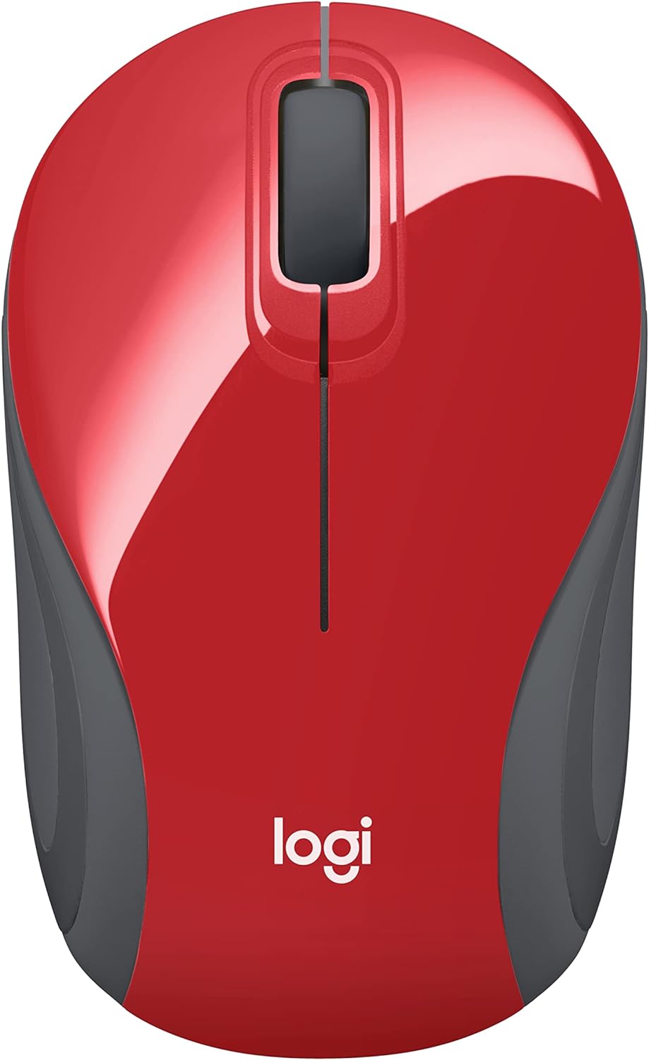 Logitech Wireless Mini Mouse M187 Ultra Portable, 1000 DPI Optical Tracking, 3-Buttons, PC/Mac/Laptop - Red