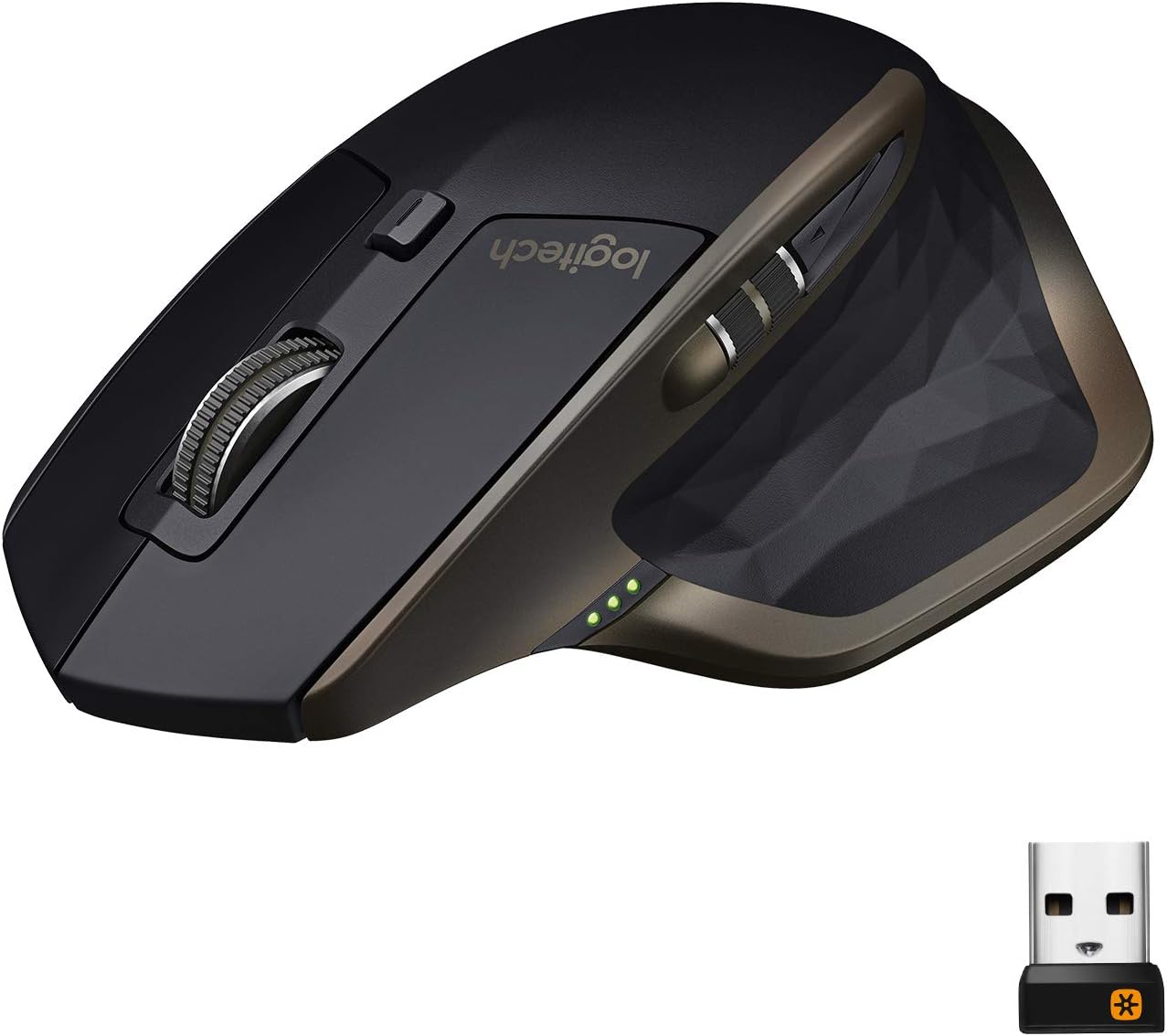 Logitech MX Master Wireless Mouse  High-precision Sensor, Speed-Adaptive Scroll Wheel, Easy-Switch up to 3 Devices - Meteorite Black