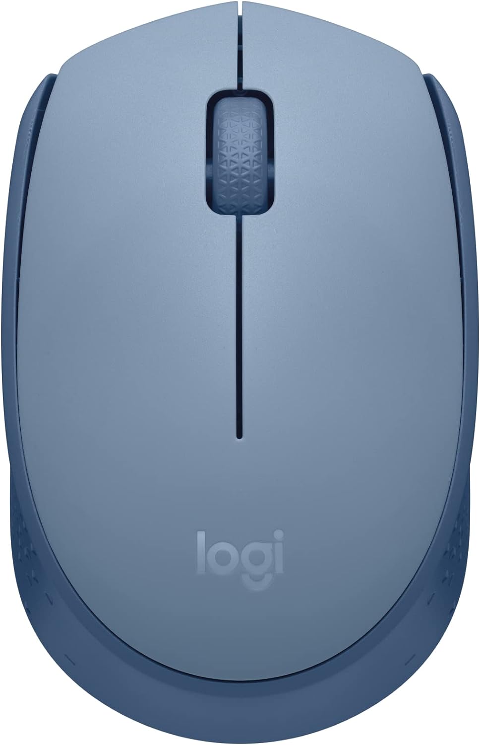 Logitech M170 Wireless Mouse for PC, Mac, Laptop, 2.4 GHz with USB Mini Receiver, Optical Tracking, 12-Months Battery Life, Ambidextrous - Blue Grey