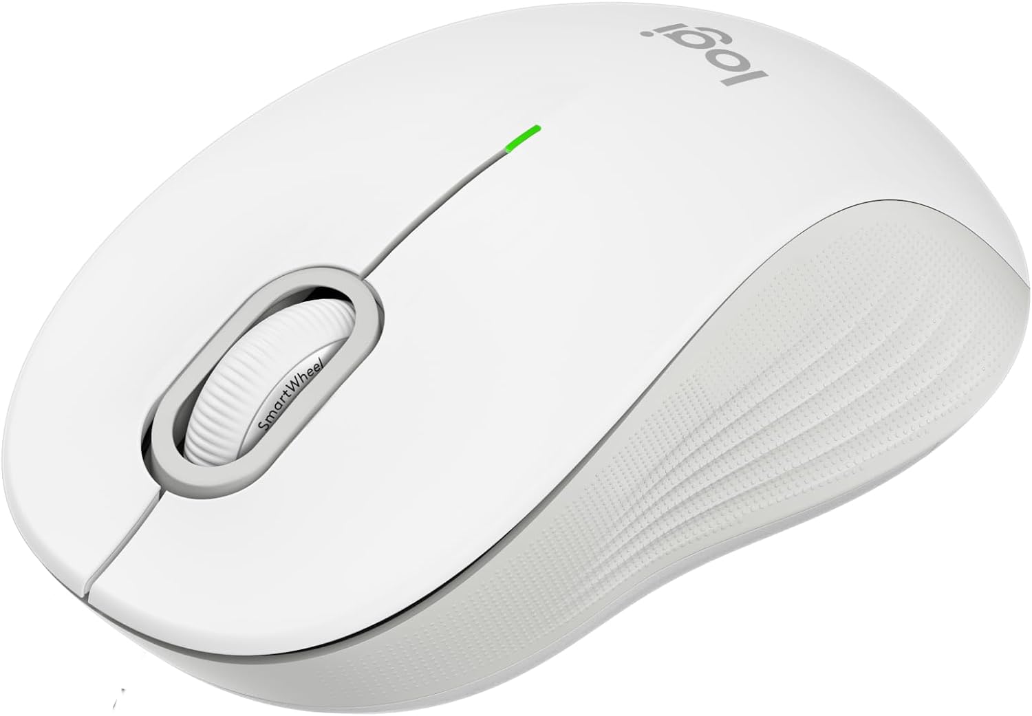 Logitech Signature M550 Wireless Mouse - for Small to Medium Sized Hands, 2-Year Battery, Silent Clicks, Customizable Side Buttons, Bluetooth, Multi-Device Compatibility - Off White