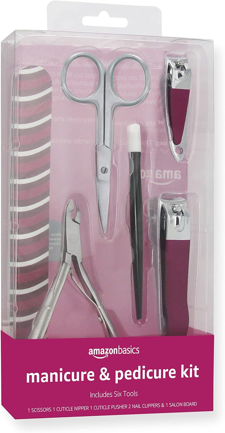 Amazon Basics 6-Piece Manicure and Pedicure Kit