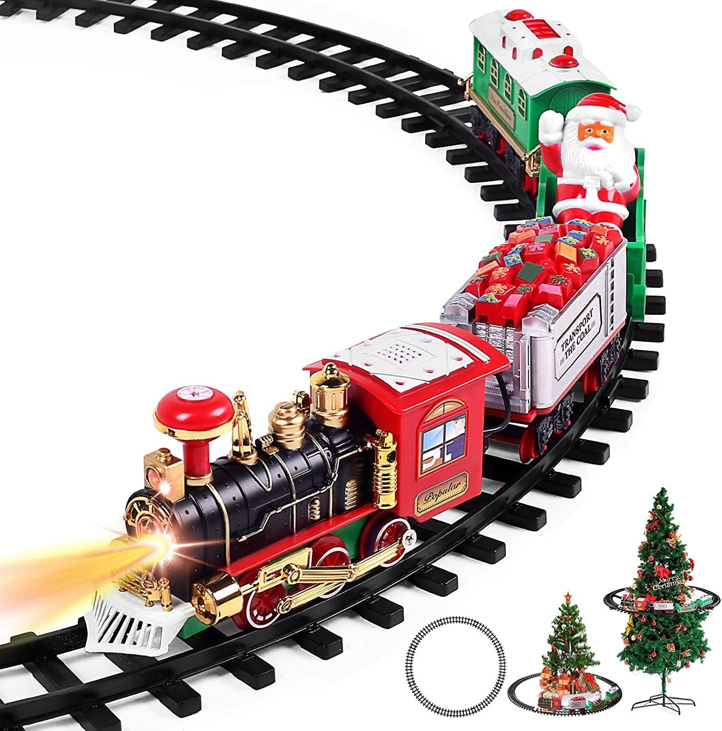 We bought this for our son and he loves it every time we turn it on. He loves to look at the train going around. This was a little complicated to install because it took some time and it is loud. But other than that, I would say its a pretty good fit to the tree.