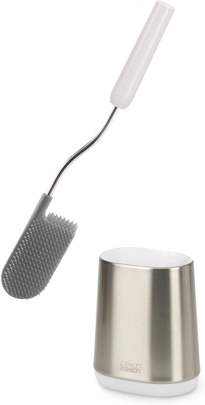 Joseph Joseph Flex Lite Steel Toilet Brush, White