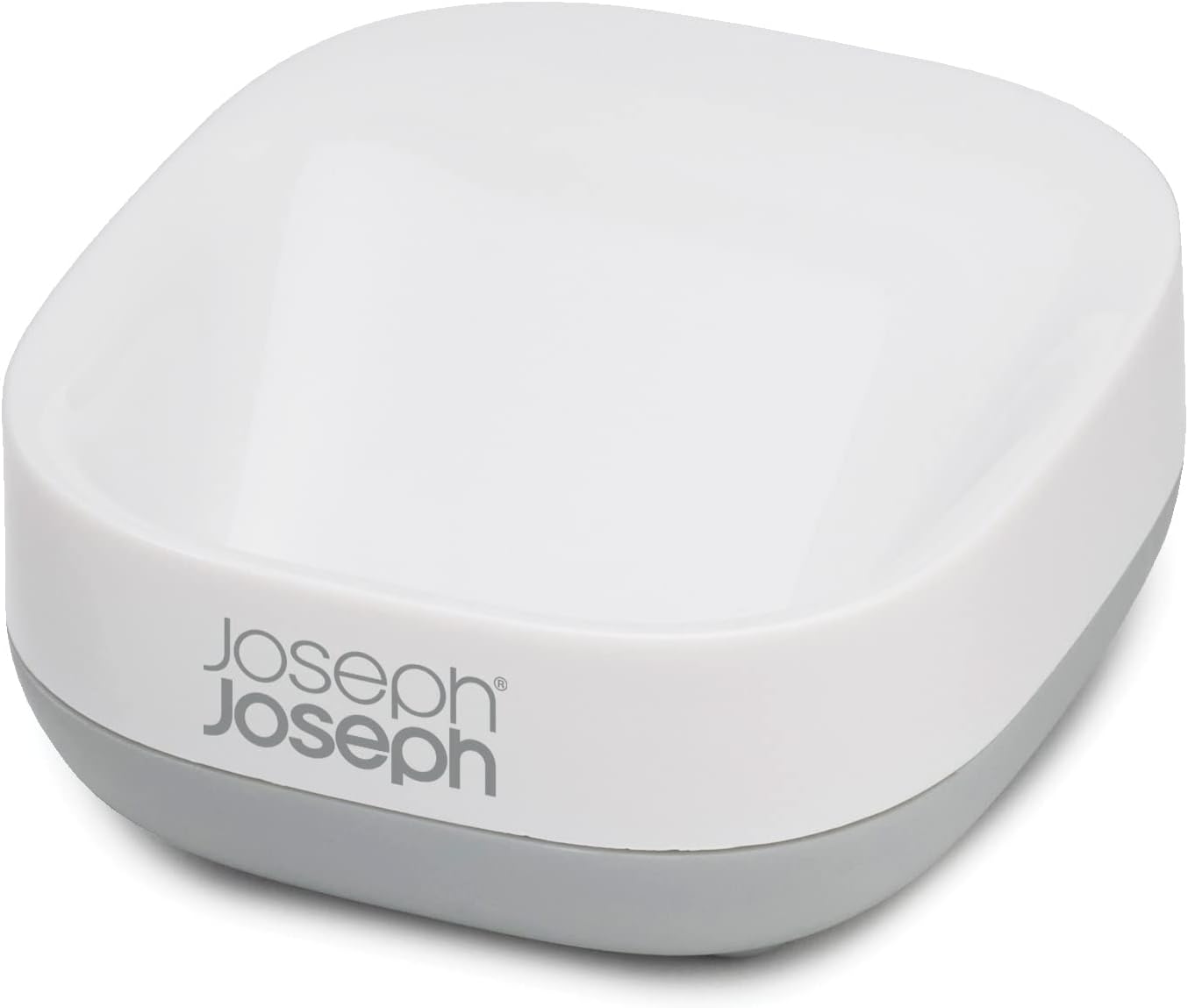 Joseph Joseph 70511 Slim Compact Soap Dish with Drain, Gray, 7.1 x 3.6 x 8.4 cm