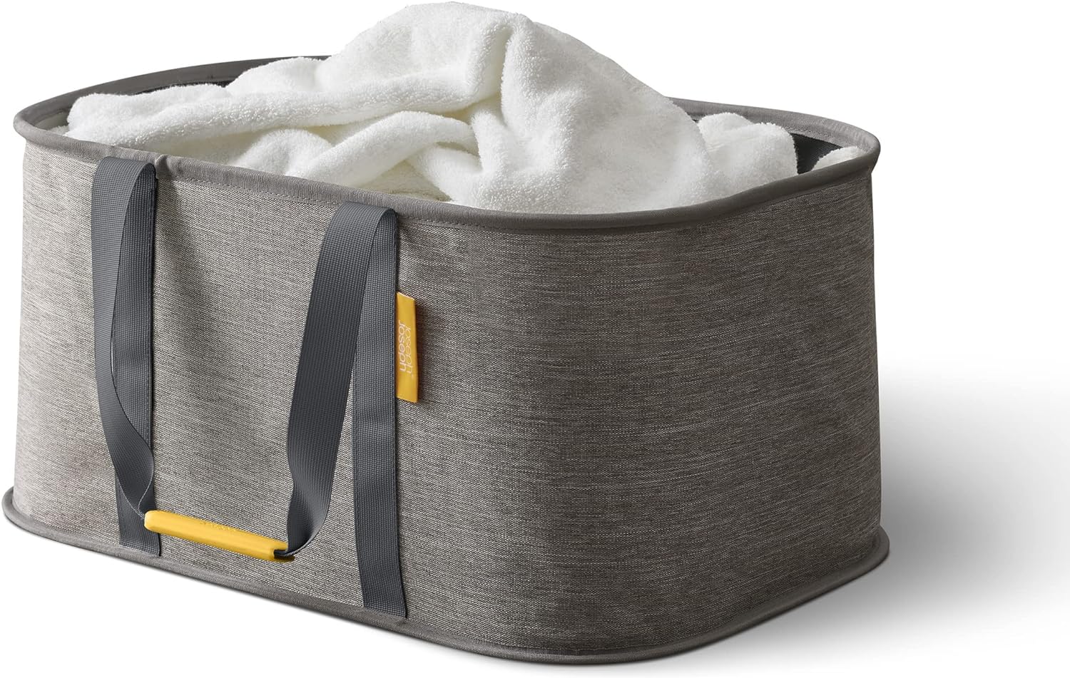 Joseph Joseph Hold-All - Collapsible Folding 35L Washing Laundry Basket Bag, Durable Fabric, Moisture Resistant, Grey