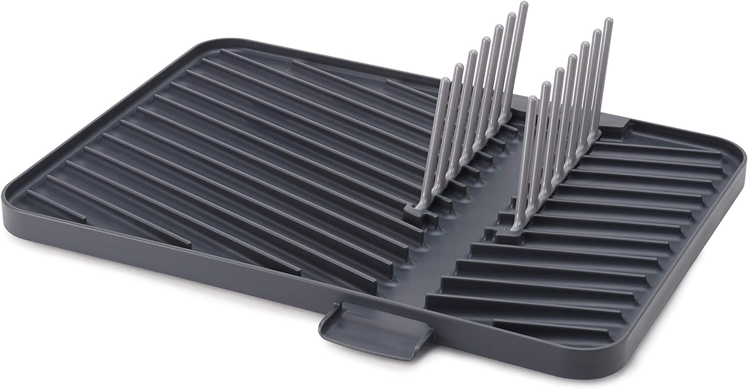 Joseph Joseph - 85139 Joseph Joseph Flip-Up Drain Board with Foldable Dish Rack, One-size, Gray