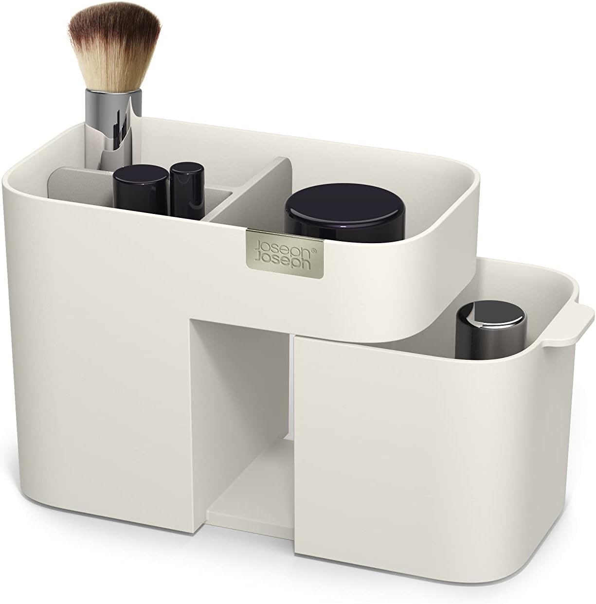 Joseph Joseph 75003 Viva Makeup Cosmetic Storage Organizer with Drawer, Small, Shell