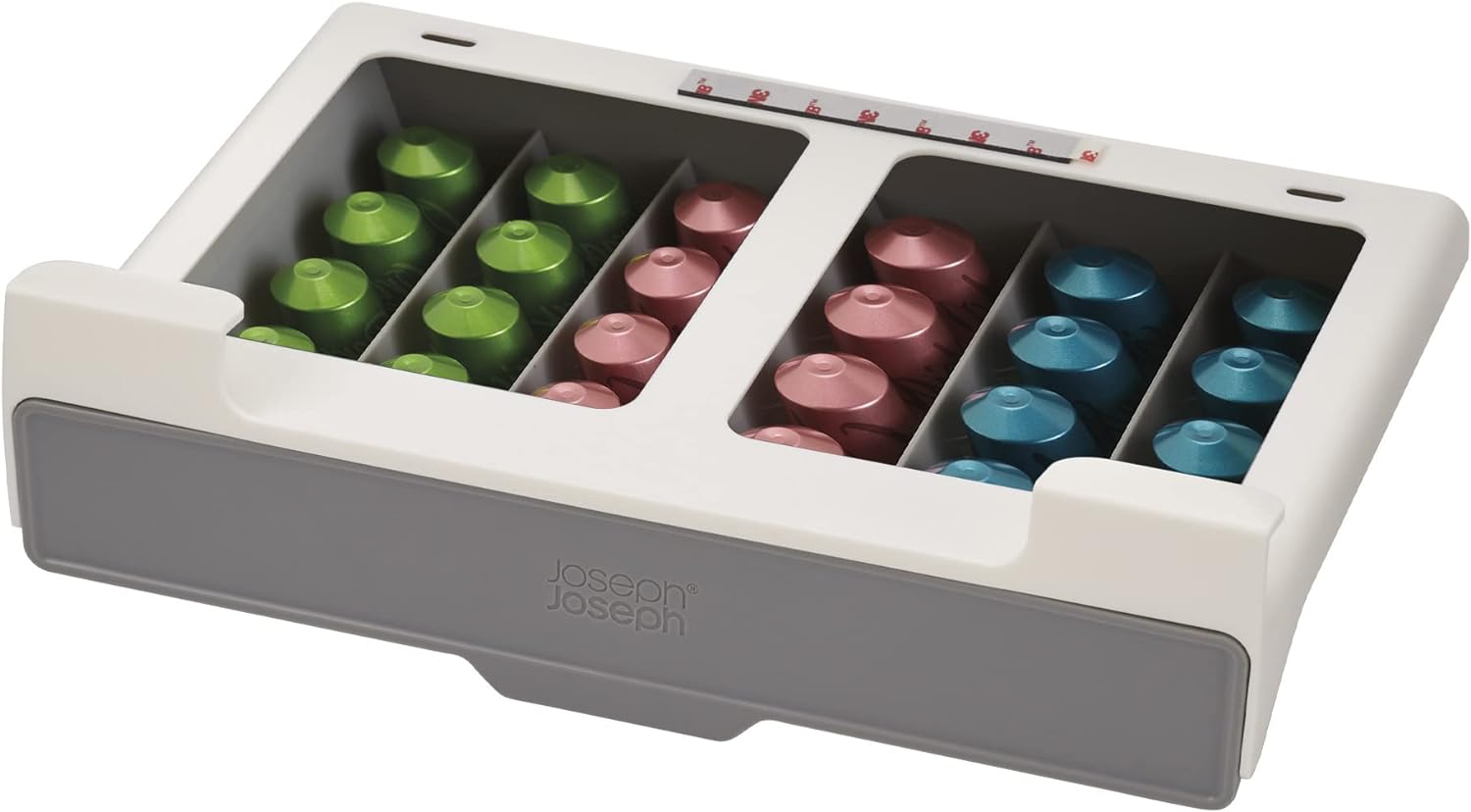 Joseph Joseph CupboardStore: Under-Shelf Space-Saving Coffee Pod Drawer - Holds 30 Nespresso Original-Style Capsules