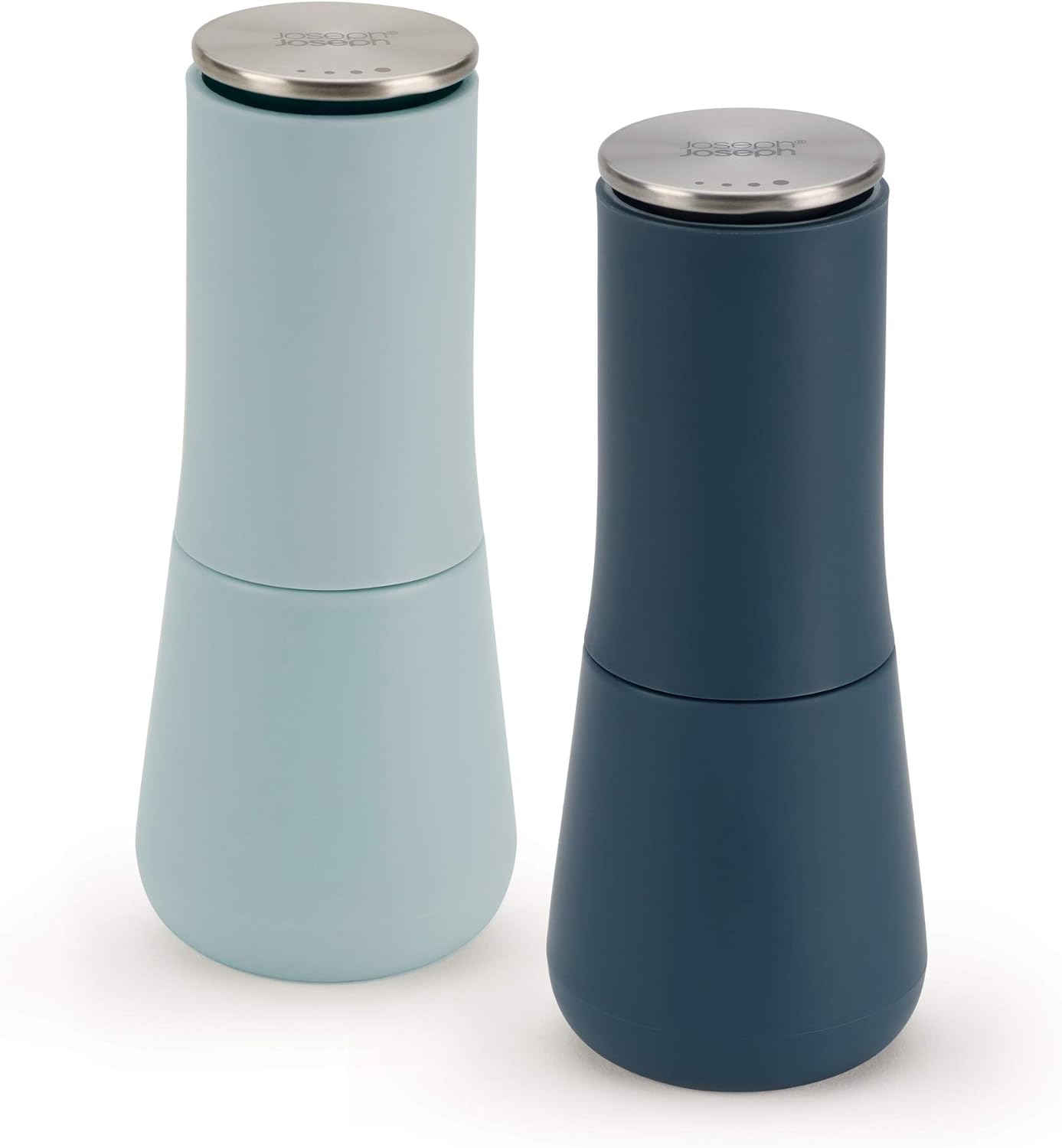 Joseph Joseph 20157 Milltop Non-Spill Salt & Pepper Mill Set-Editions (Sky), Regular