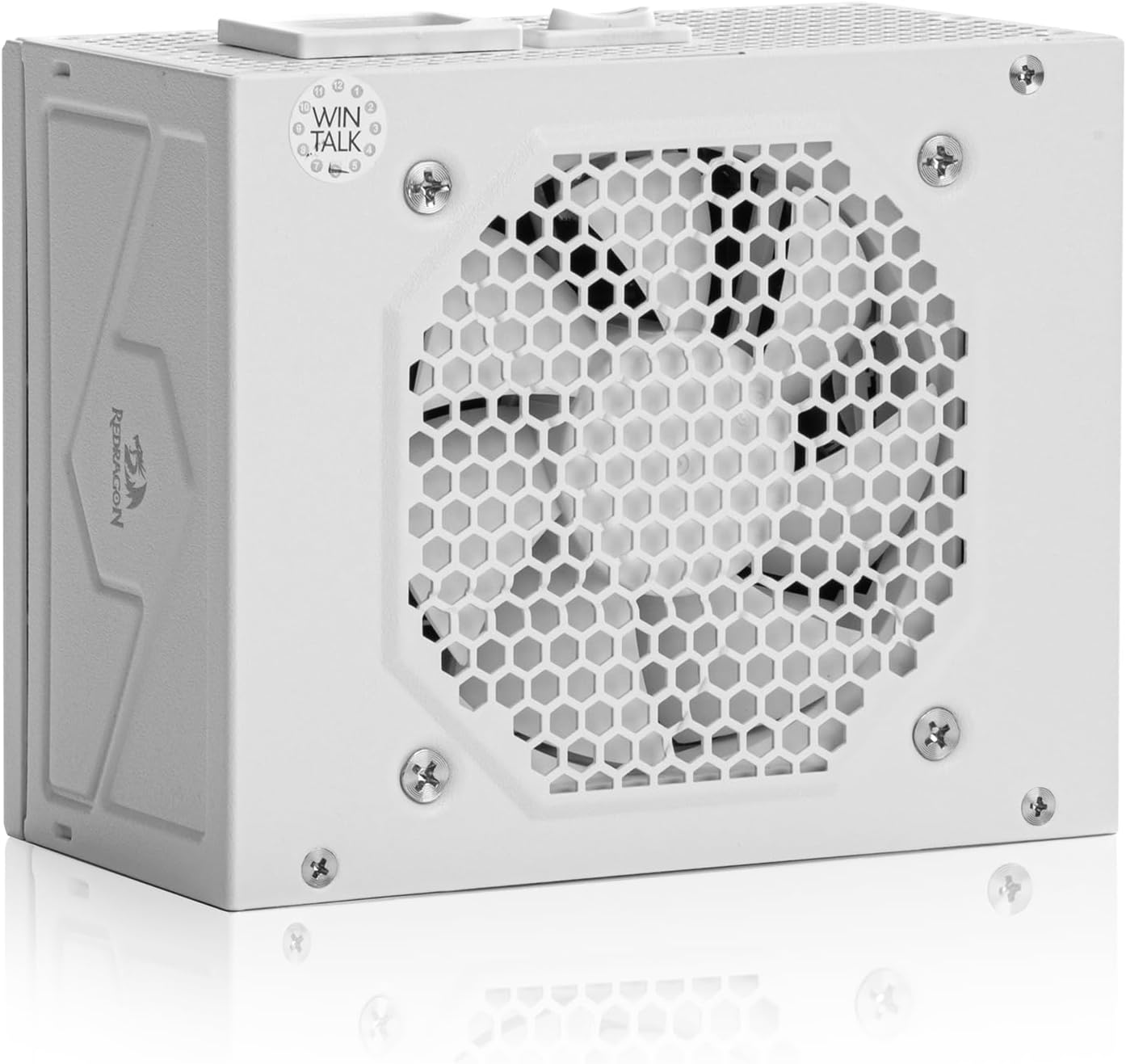 Redragon PSU015 80  Platium 750 Watt SFX Fully Modular Power Supply, 80 Plus Certified, 100% Japanese Capacitors & Low Noise Smart-ECO 0 RPM Fan, Full Mod Cables w/ATX Compatible Panel, White