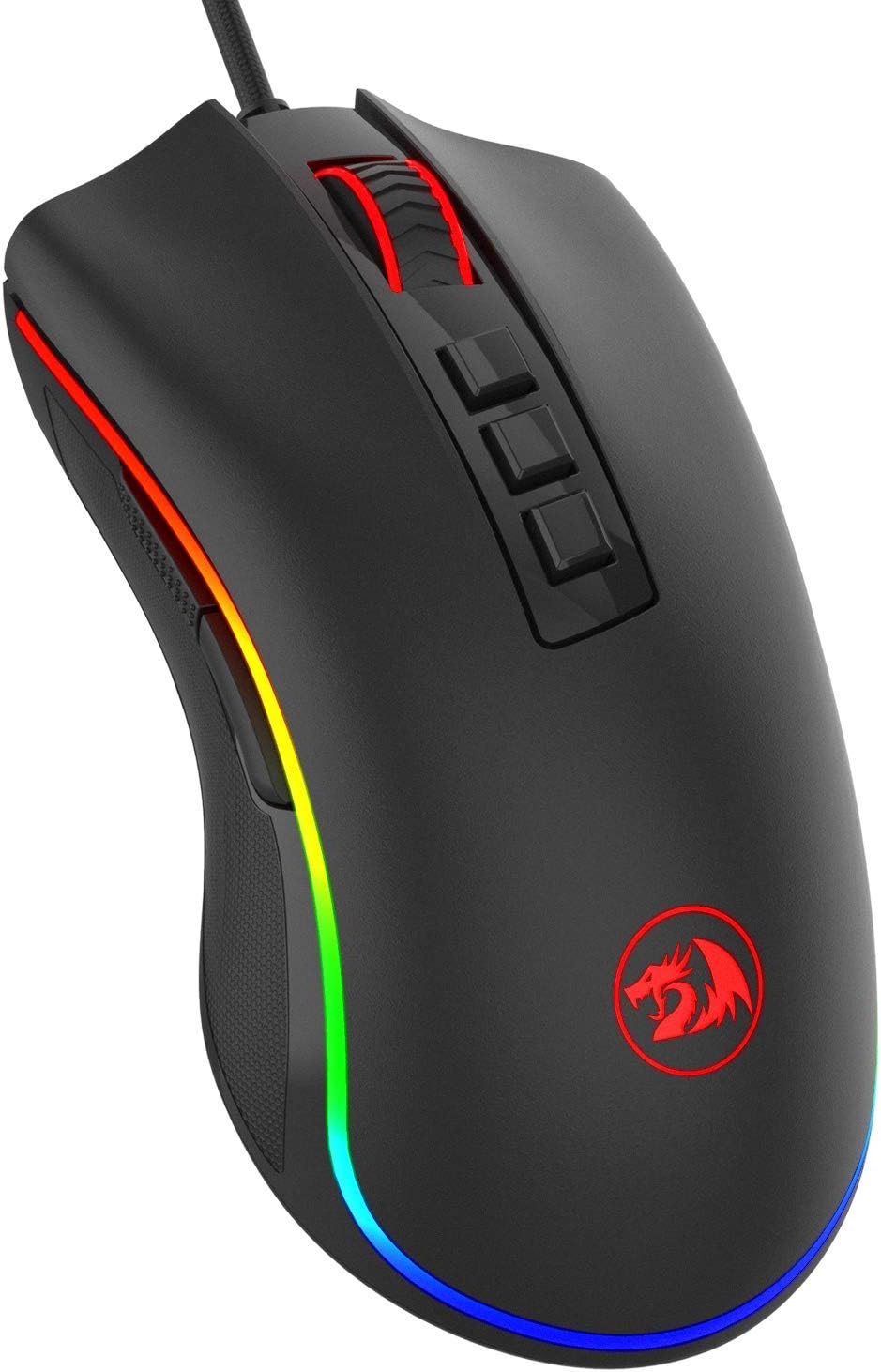 Redragon M711 Cobra Gaming Mouse with 16.8 Million RGB Color Backlit, 10,000 DPI Adjustable, Comfortable Grip, 7 Programmable Buttons