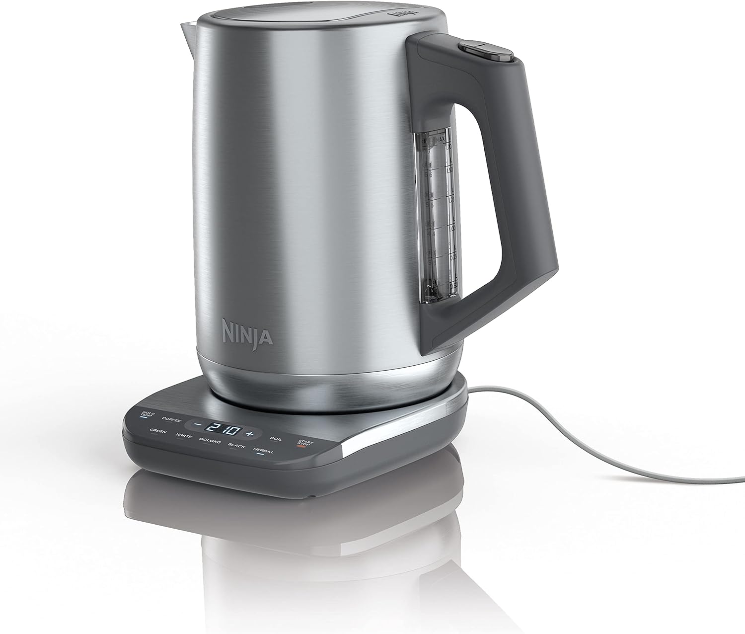 Excellent working, well made, easy to use and nice looking kettle. It works exactly as described. Heats water in a matter of seconds and keeps the temperature if needed. Works perfect for coffee, tea and hot cocoa. I would recommend this kettle.