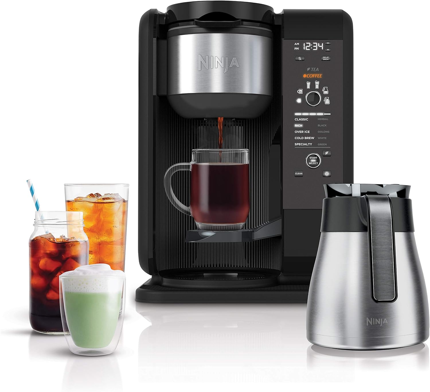 When I started shopping for a new coffee maker, I'd originally been thinking of some kind of single-cup pod/disk system as I most often only drink one or two coffee/tea beverages per day, but I am relatively picky about flavor, need to limit my caffeine intake, and have some ingredient intolerances and health issues -- as a result, I liked the idea of having a greater measure of control and more options (it' also nice to have the option to brew a full or half carafe when I have company). So whe