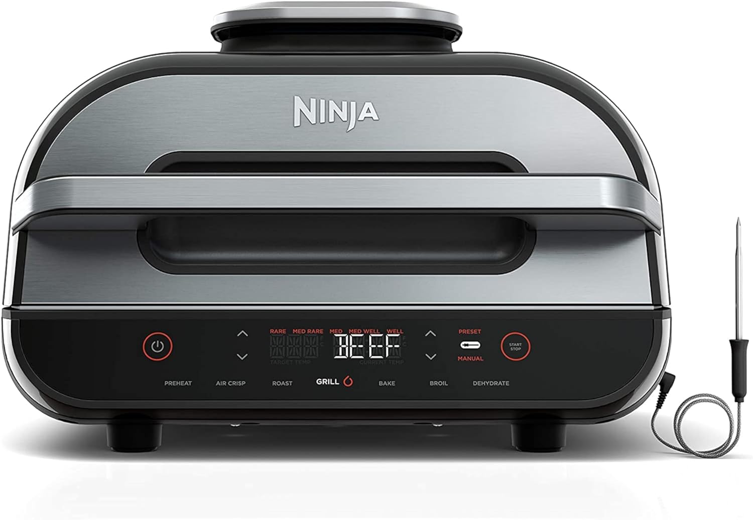 I've been using the Ninja FG551 Foodi Smart XL 6-in-1 Indoor Grill for a few months now, and I'm absolutely glowing about it. It' the most versatile and easy-to-use indoor grill I've ever used.The grill comes with six different cooking functions: air fry, grill, roast, bake, dehydrate, and sear. This means you can use it to cook a wide variety of foods, from chicken and steak to vegetables and desserts.I've been using the grill to cook everything from chicken wings to salmon fillets. The food a