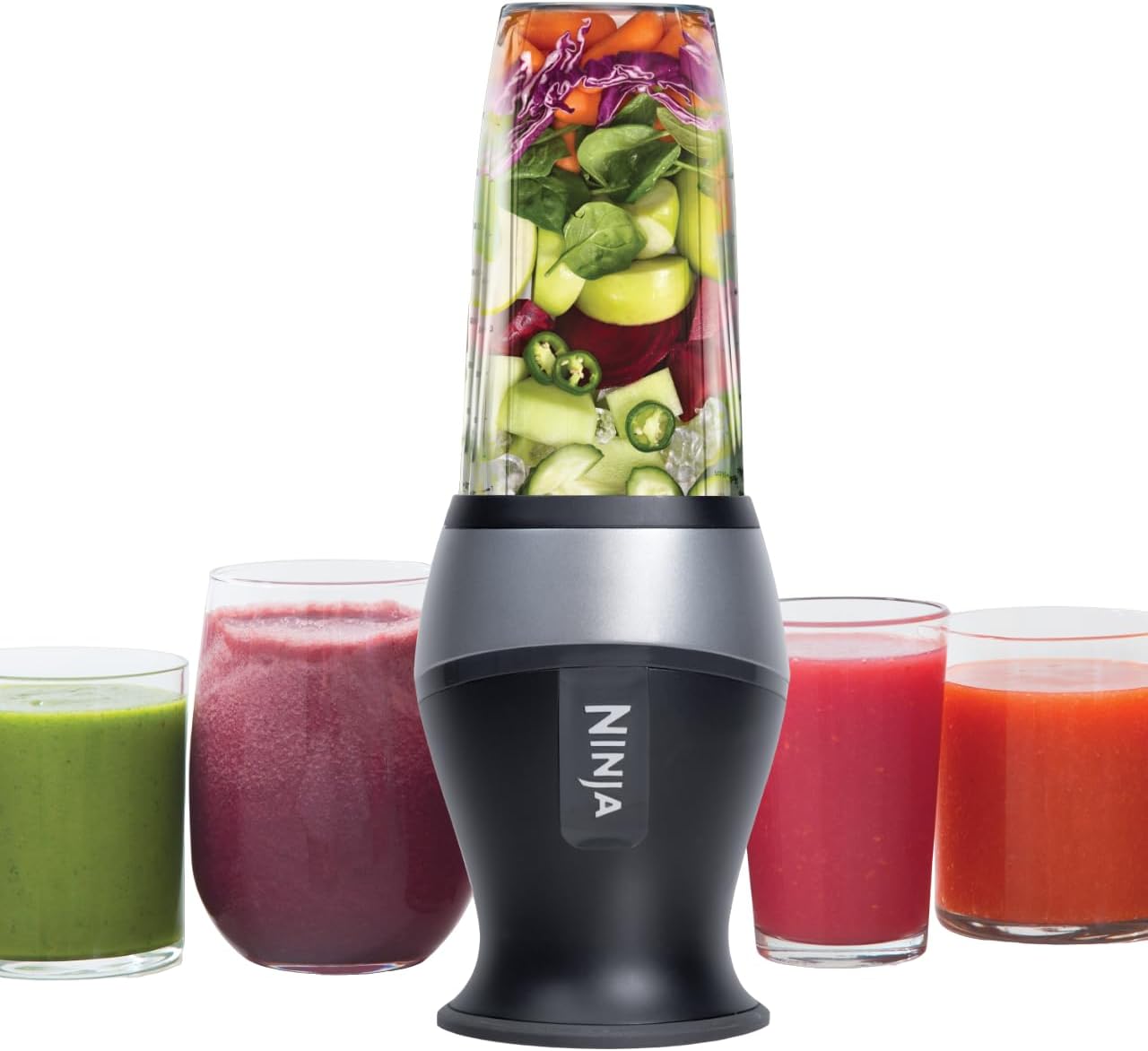 The Ninja Fit Compact Personal Blender has exceeded my expectations. Its powerful 700-watt base effortlessly blends smoothies, shakes, and even tackles food prep and frozen blending with ease. The two 16-oz. cups with spout lids are convenient for on-the-go use. The compact design makes storage a breeze, and the assembly is straightforward. I appreciate the durability of the blender and its ability to crush ice and blend ingredients consistently. A fantastic addition to my kitchen for quick and 