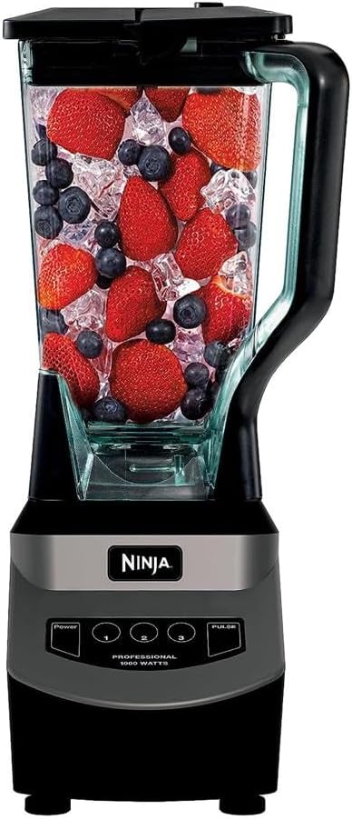 Fantastic blender that is very powerful (1000 WATTS) that will break down any ingredients, and surprisingly far less noisy than I expected. This has all the features, four convenient blending options, extra-large pitcher, a lot of power, and stacked blades, needed at an affordable price.I grew tired of the limited size of my old Nutribullet Pro and how loud it was. The Nutribullet will set off my Apple Watch for noise threshold of 90 decibels. The Ninja blender is much less noisy and does not se