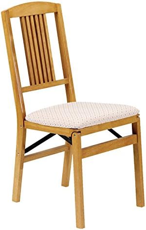 Stakmore Simple Mission Folding Chair Finish, Set of 2, Oak