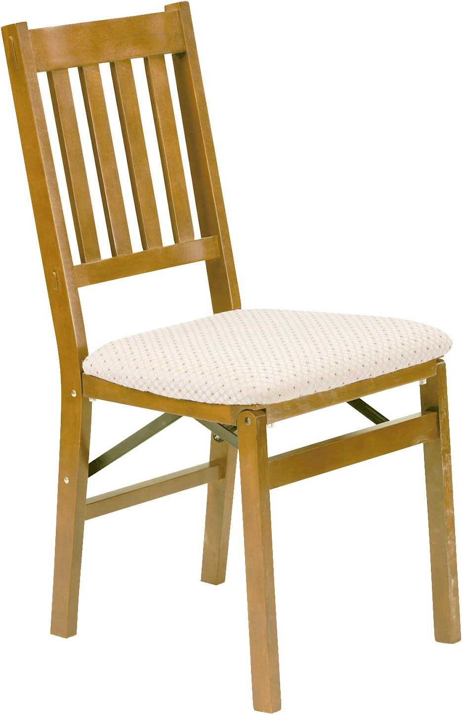 Meco STAKMORE Arts and Craft Folding Chair Oak Finish, Set of 2, Wood