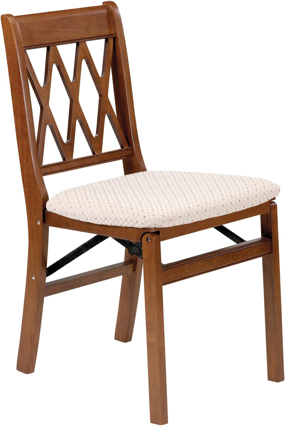 Stakmore Lattice Back Folding Chair Finish, Set of 2, Fruitwood