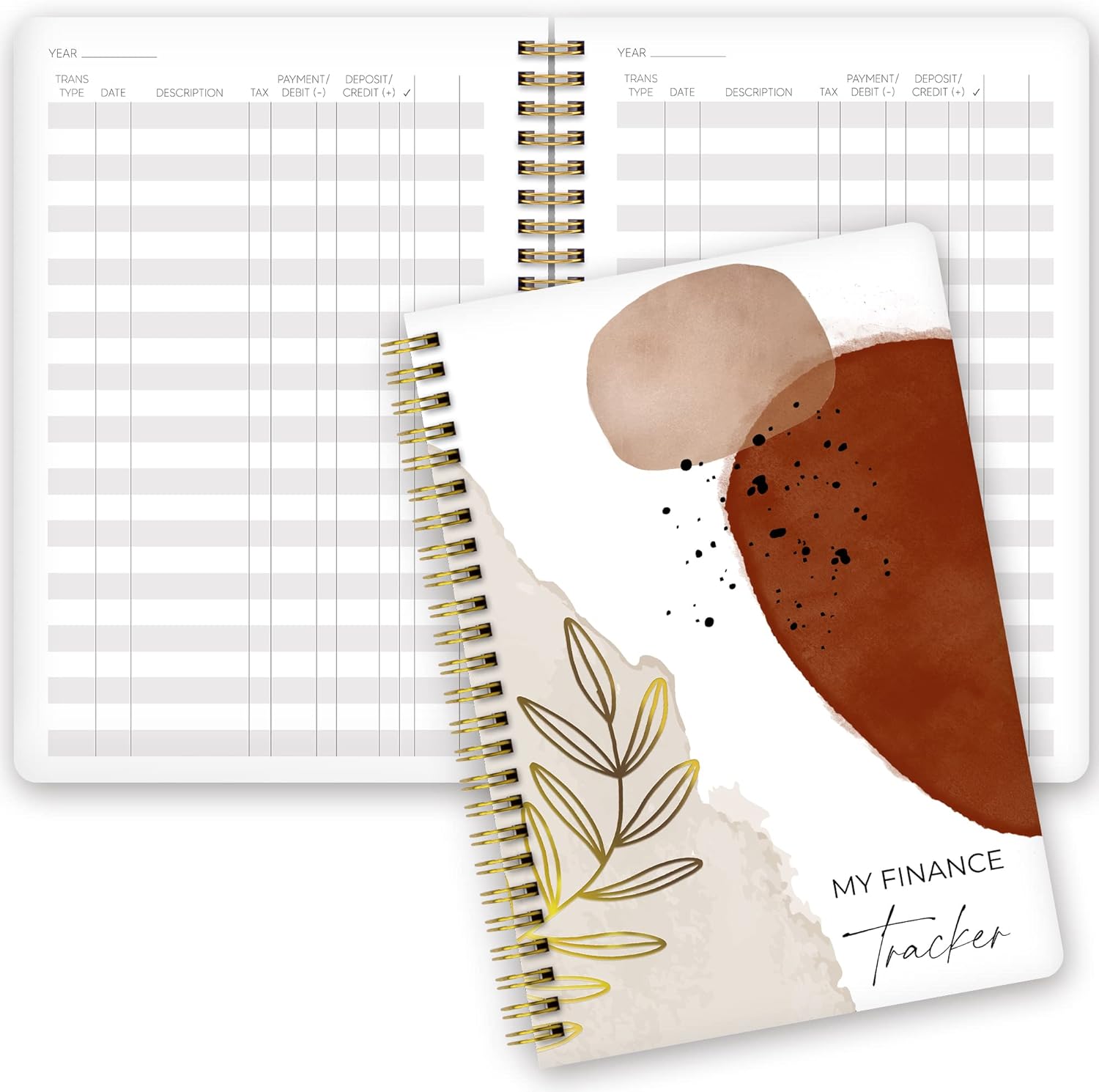 Easy to Use Accounting Ledger Book - The Perfect Expense Tracker Notebook for Your Small Business - Simplified Personal Finance Checkbook, Income and Expense Log Book