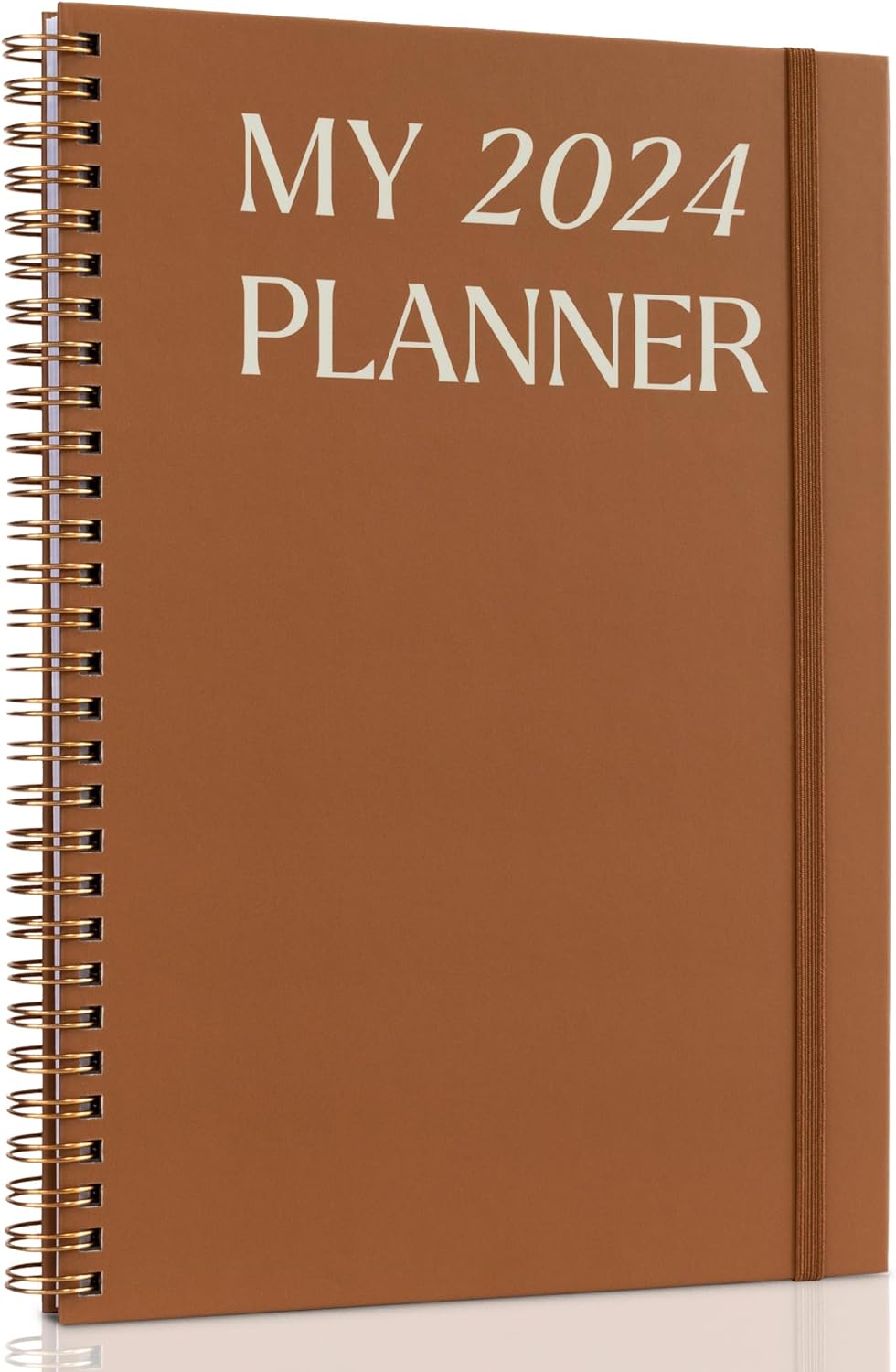 Simplified 2024 Daily Planner - Beautiful 7 x 10 Daily Planner for Women or Men with Weekly & Monthly Spreads for Easy Planning - Perfect Spiral Bound Calender Book To Organize All Tasks