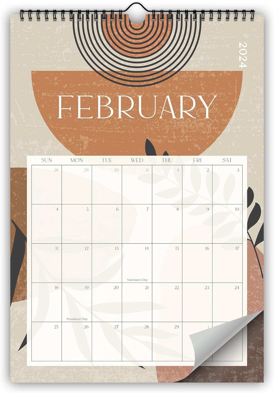 Aesthetic Boho Wall Calendar 2023-2024 - Runs from June 2023 Until December 2024 - The Perfect Monthly Calendar With Mid Century Designs for Easy Organizing